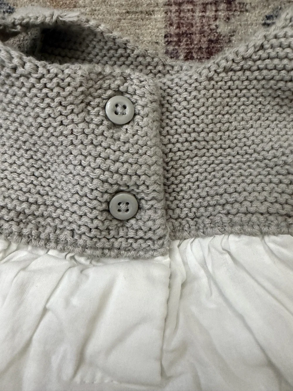 Gymboree Gray and White Bow Tank Top with Matching Bloomers